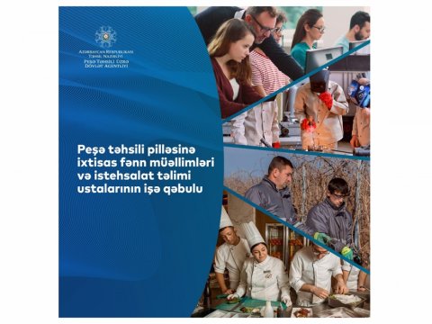 Peşə məktəblərinə işə qəbul müsabiqəsinin nəticələri açıqlanıb  