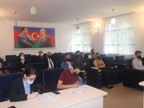 Mingəçevir Dövlət Universitetində “Vətən müharibəsi” mövzusunda debat keçirilib (FOTO)  