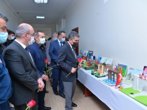 Paytaxt məktəbində şəhidin anım mərasimi keçirilib-FOTO