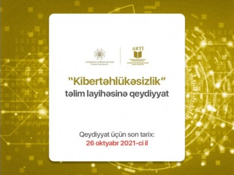 “Kibertəhlükəsizlik” təlim layihəsinə qeydiyyat davam edirl