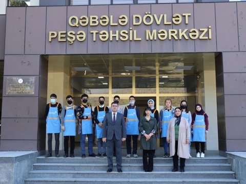 Peşə təmayüllü siniflərin şagirdləri Qəbələ Dövlət Peşə Təhsil Mərkəzində təcrübədə olublar