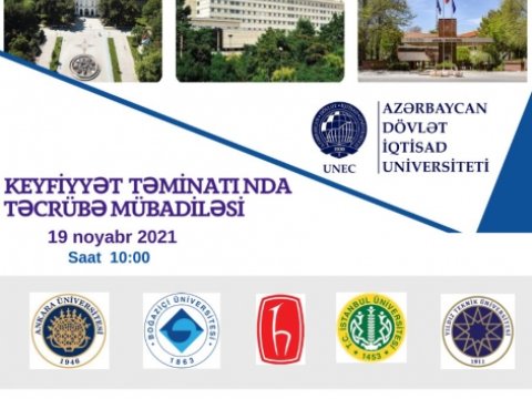 UNEC-də “Keyfiyyət təminatında təcrübə mübadiləsi” mövzusunda vebinar keçiriləcək  