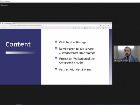 DİM əməkdaşı insan resurslarının idarə olunması üzrə regional təlimdə çıxış edib