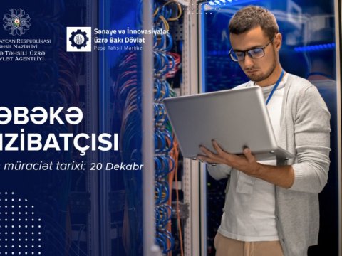 “Şəbəkə inzibatçısı” istiqaməti üzrə qısamüddətli təlimlərə qeydiyyat aparılır  