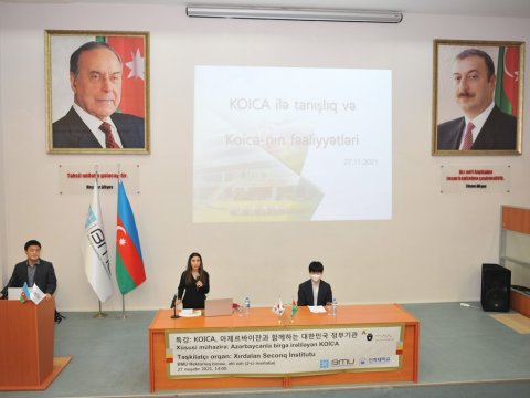 BMU-da KOICA-nın fəaliyyətinə həsr olunan mühazirə təşkil olunu