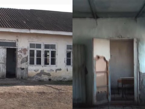 Azərbaycanda məktəbdə dərs zamanı siçovullar sinif otağında gəzişir 