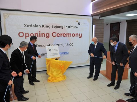 BMU-da Xırdalan Kral Seconq İnstitutunun rəsmi açılış mərasimi keçirilib  