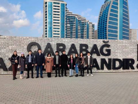 UNEC-in Türk Dünyası İqtisad Fakültəsinin tələbələri Hərbi Qənimətlər Parkında olub  
