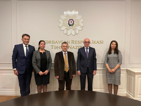 Türkiyəli rektor nazir müavini və deputatlarla görüşdü - FOTO  
