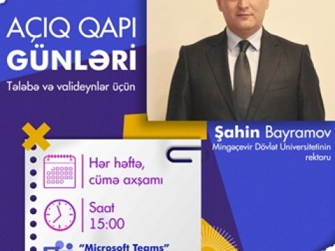 Mingəçevir Dövlət Universitetində “Açıq qapı” günləri keçiriləcək