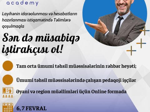 AzEdu Academy ilə qrant müsabiqəsində qalib ol- Müəllimlər üçün tam fərqli və faydalı təlim