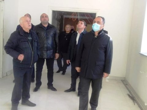 Müharibə vaxtı dağıdılan məktəb təmir olunur