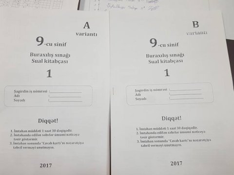 Sual kitabçasını qaytarmayan şəxsin imtahan nəticəsi ləğv ediləcək- SƏRT QƏRAR