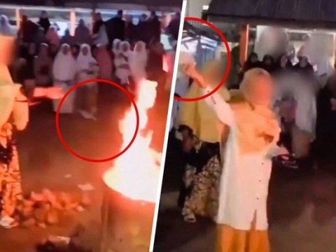 Müəllimlər dərs zamanı uşaqlardan alınan telefonları onların gözləri önündə yandırdılar