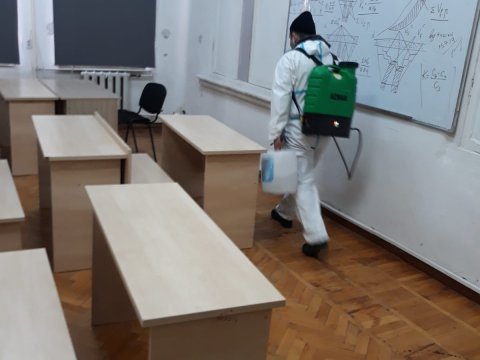 ADNSU-da növbəti dezinfeksiya işləri aparılıb-FOTO