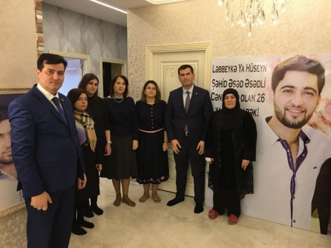 UNEC-in kollektivi  şəhid ailəsini ziyarət edib  