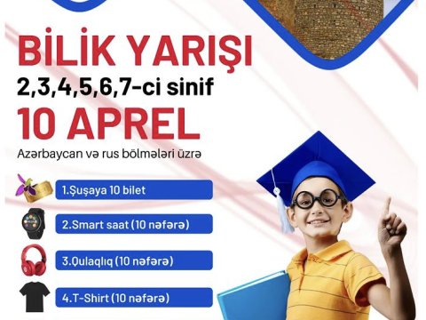 “Biliyiniz sizi Şuşaya aparacaq”-Yarışa qatıl, qalib ol, hədiyyələr qazan