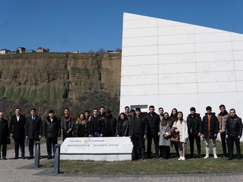 AzTU kollektivi Quba Soyqırımı Memorial Kompleksini ziyarət edib