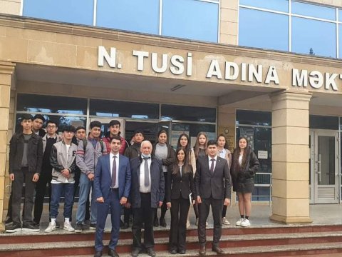 AzTU əməkdaşları regionlarda təhsil alan XI sinif şagirdləri ilə görüşüb