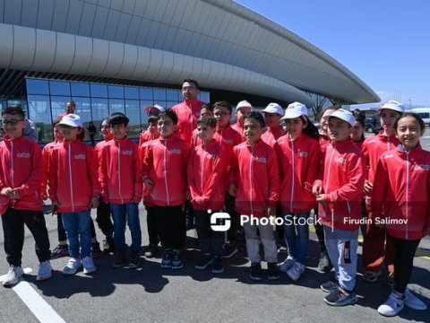 Türkiyəli məktəblilərdən Füzuli aeroportunda maraqlı addım - FOTO/VİDEO