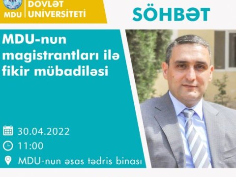 MDU-da “Rektorla söhbət” layihəsinə start verilib-FOTO