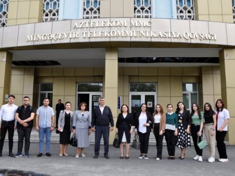 MDU kollektivi Mingəçevir Telekommunikasiya Qovşağında infoturda olublar-FOTO