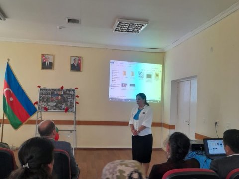 Arəstə Baxışovanın doğum günü adını əbədiləşdirən məktəbdə qeyd edilib-FOTOLAR