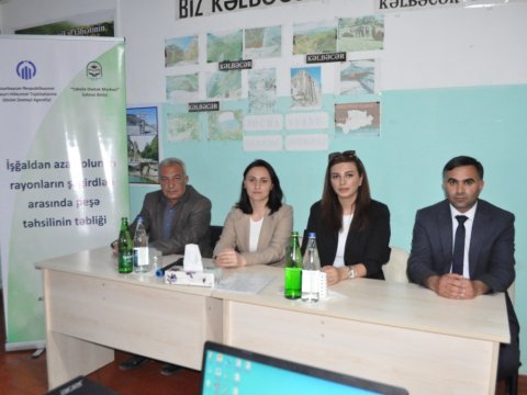 “Təhsilə Dəstək Mərkəzi” məcburi köçkün məktəblərində bu mövzuda sessiya keçirib