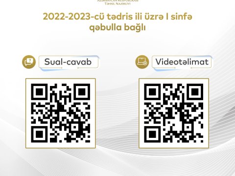 Bu gündən birinci sinifə şagird qəbulu üzrə məktəb seçimi başlayır-DİQQƏT