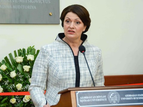 Litva Respublikasının birinci xanımı UNEC-də olub - FOTOLAR
