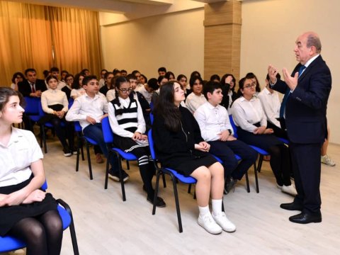 “Məktəbdə...” layihəsi çərçivəsində növbəti görüş keçirilib-FOTOLAR  