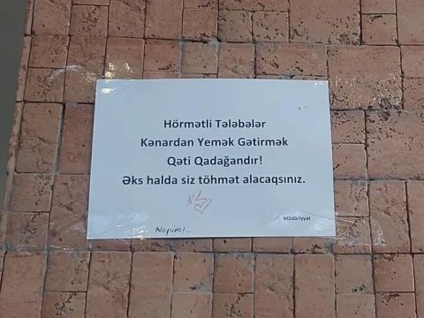 Yeməkxana müdiri özbaşnalıq edib, rektorluğa çağırılıb-Universitetdən etirazlara  AÇIQLAMA  