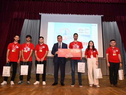 “Teknofest Azərbaycan”da iştirak edən ADNSU komandaları mükafatlandırılıb