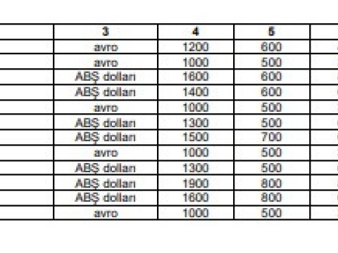 Proqram çərçivəsində ölkələr üzrə aylıq xərc normaları nə qədərdir?- SİYAHI