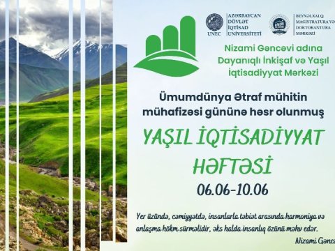 UNEC-də “Yaşıl İqtisadiyyat Həftəsi” keçirilir