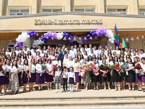 Təhsil naziri “Son zəng” tədbirində-Fotoreportaj  