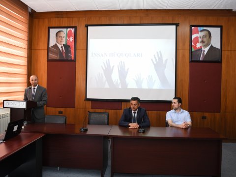 ADNSU –da “İnsan Hüquqları Aylığı” çərçivəsində maarifləndirmə tədbiri keçirilib  