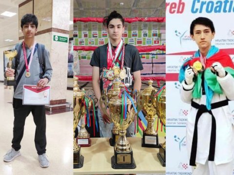 Azərbaycanlı şagirdlər Türkiyədə qızıl medal aldılar