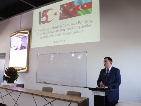 ADNSU-da 15 iyul şəhidlərinin xatirəsi anılıb