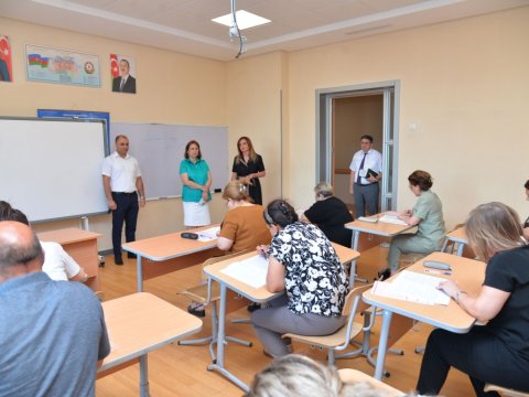 Məktəb direktoru vəzifəsinə işə qəbul müsabiqəsinin test imtahanı mərhələsi keçirilib