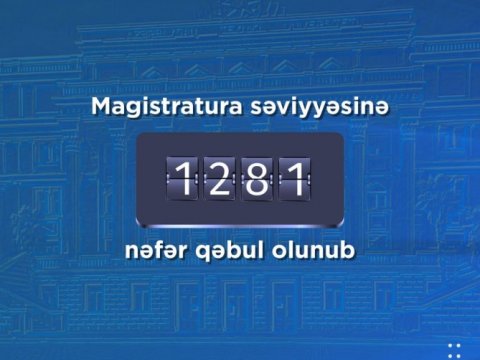 AzTU-nun magistraturasına qəbul olan bakalavrların sayı açıqlanıb