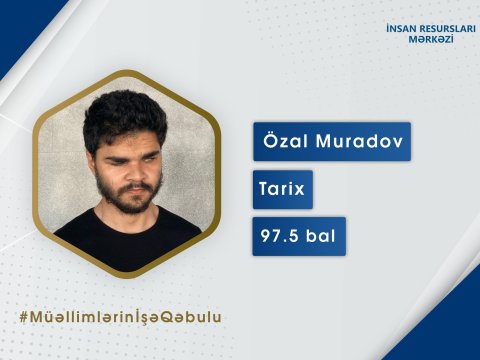 Ümumi MİQ üzrə  Respublika birincisi - Hamını heyrətləndirən müəllim-“Cəmi 10-15 gün hazırlaşdım”
