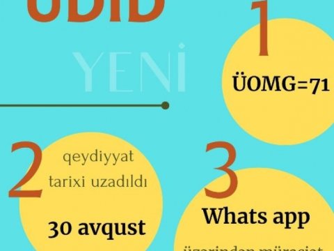 UDİD və Minor proqramlarına qeydiyyat müddəti uzadılıb-UNEC