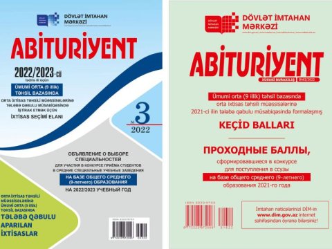 Ali məktəblərə qəbulun keçid balları AÇIQLADI-