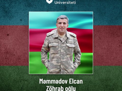 AzTU-nun məzunu, şəhid Elcan Məmmədovun doğum günüdür