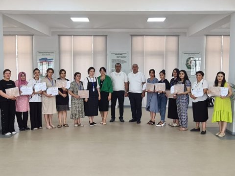 Regionlarda xanımlara dövlət əhəmiyyətli peşə sertifikatları verilib