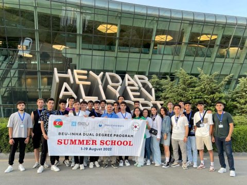 BMU tələbələri İNHA Universitetində təşkil olunan “Yay məktəbi”ndə