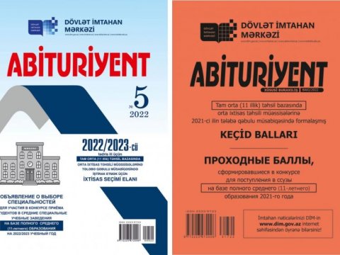 DİM “Abituriyent” jurnalının 5-ci nömrəsini nəşr edib