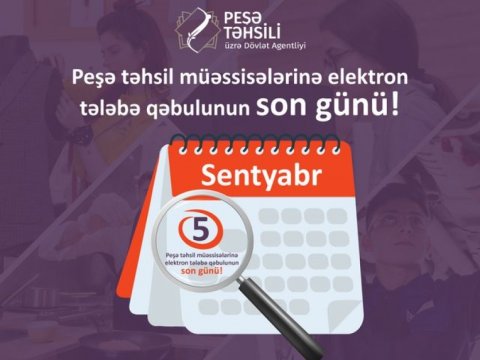 Peşə təhsili müəssisələrinə qəbulun II mərhələsi başa çatır