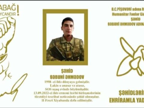 SOS uşaq evində böyüyən Şəhid adına sinif otağı açılıb 